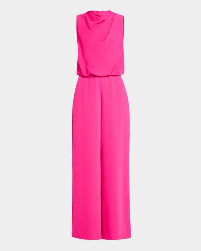 Bleecker Sleeveless Cowl-Neck Jumpsuit